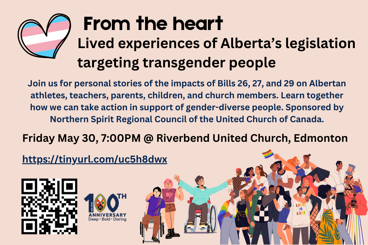 Please see the accompanying web post for this event, ived experiences of Alberta’s legislation targeting transgender people